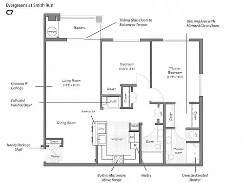 Floor plan Model C7