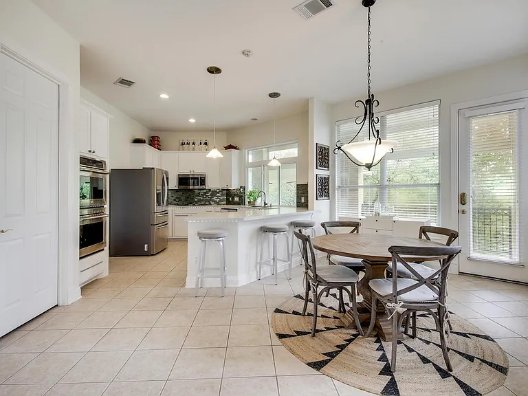 kitchen + dining area