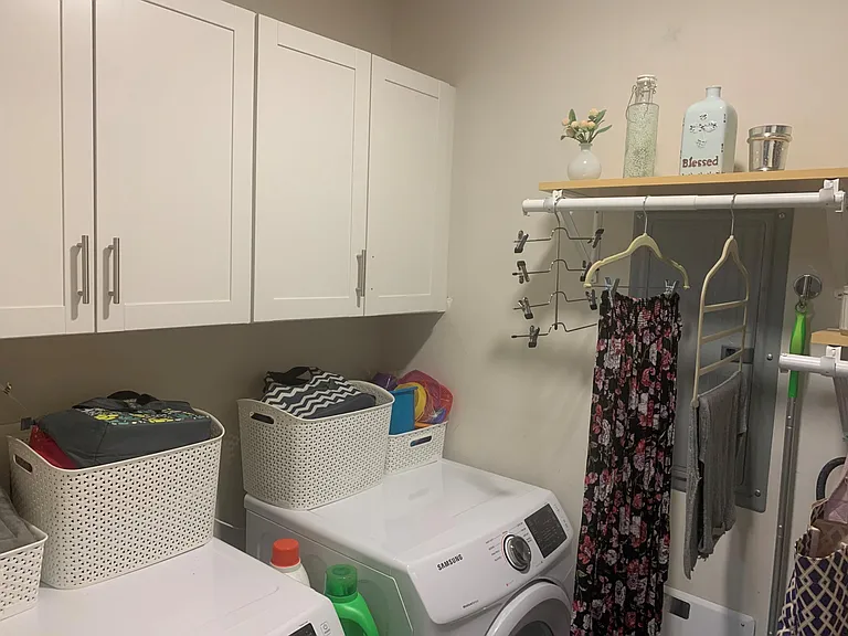 Extra storage in laundry room