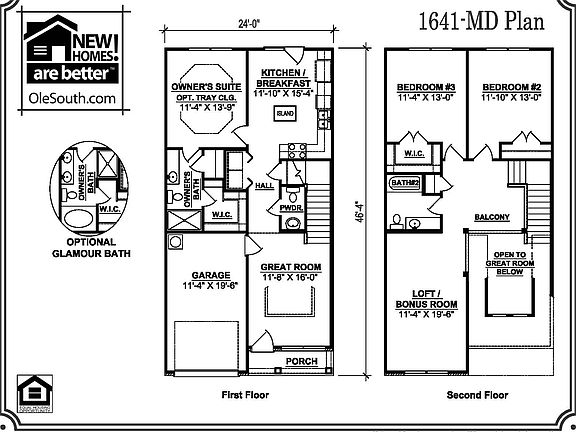 1641 MD Floor Plan