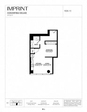 Floor plan Convertible Deluxe K