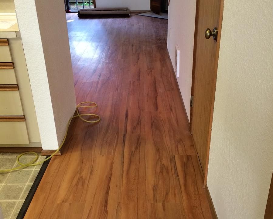 Brand new flooring in living room