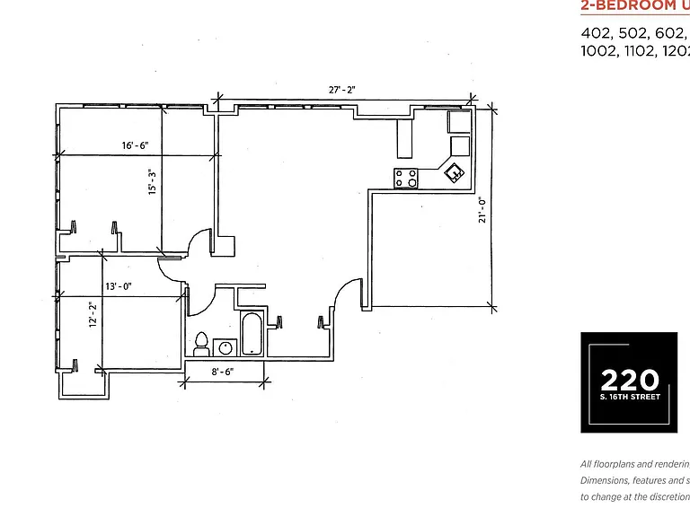 220-2 S 16th St #1002 — Photo 26