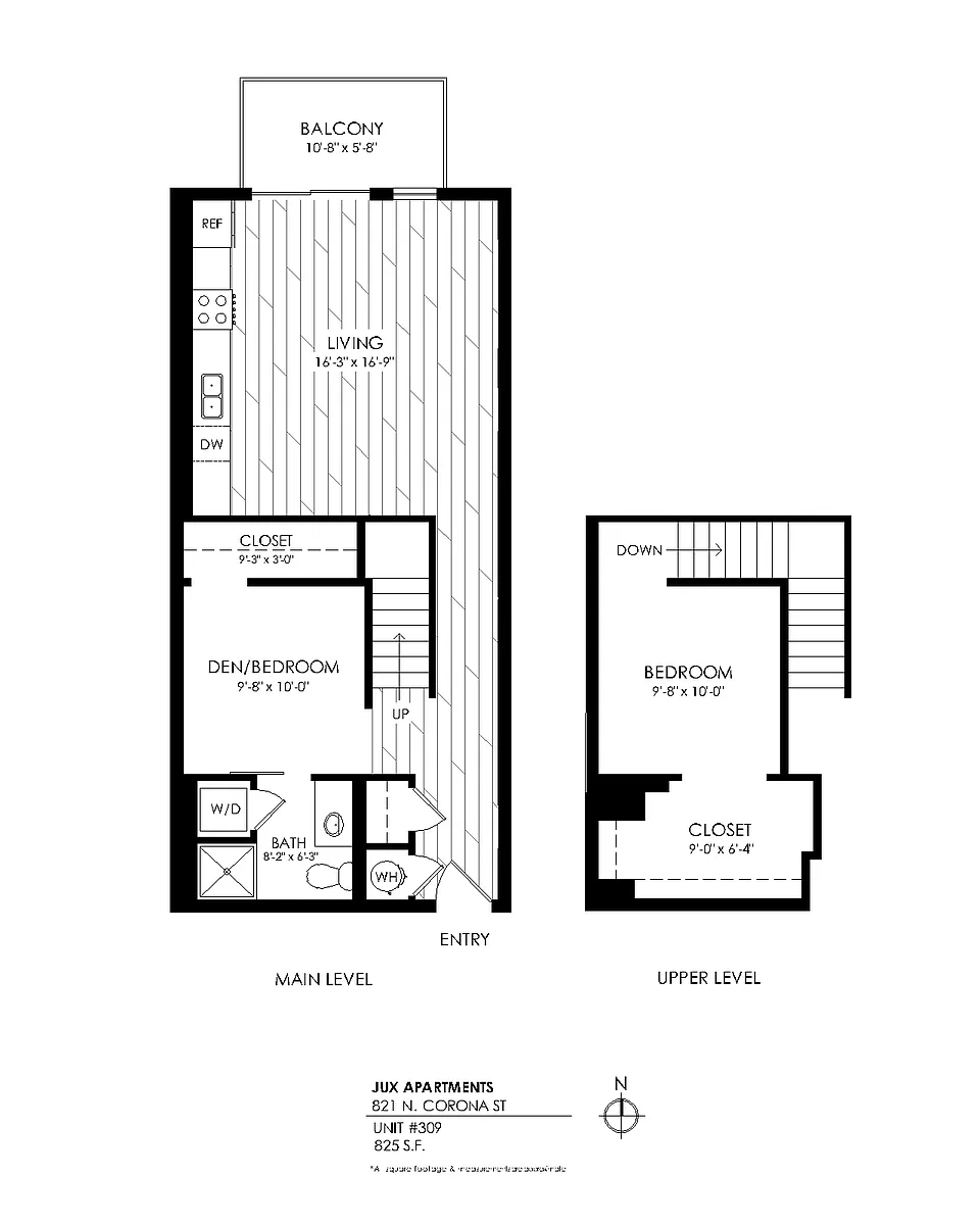 Floor plan 1+ Den/Office