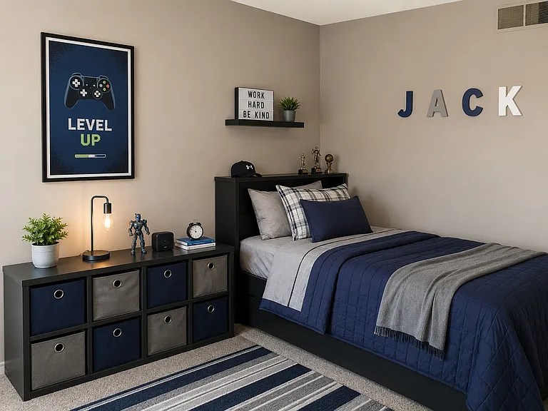 Basement bedroom