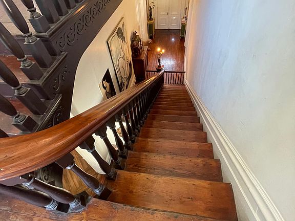 Stairway to 2nd floor apartment