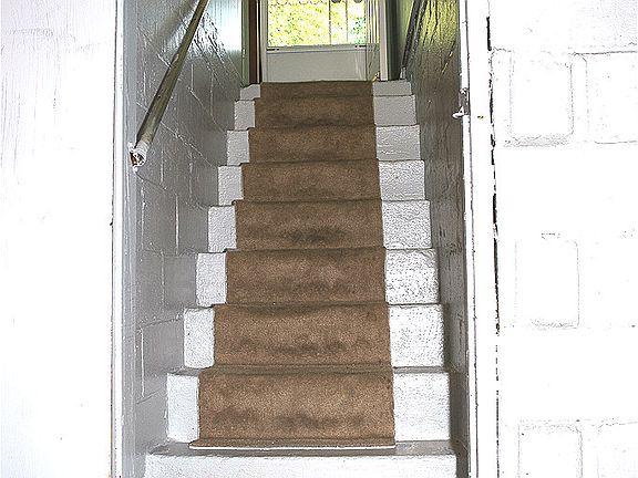 Solid concrete steps