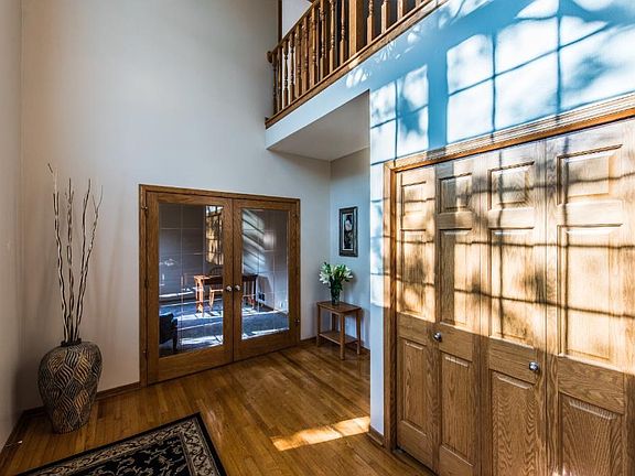 Grand two story entry.