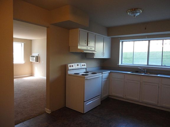 Looking from kitchen to living room