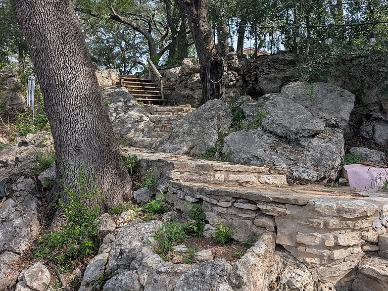 Stairway to upper level.