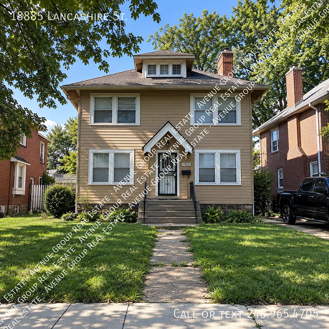 Updated 3-Bedroom Colonial for Lease in Detroit — Photo 1