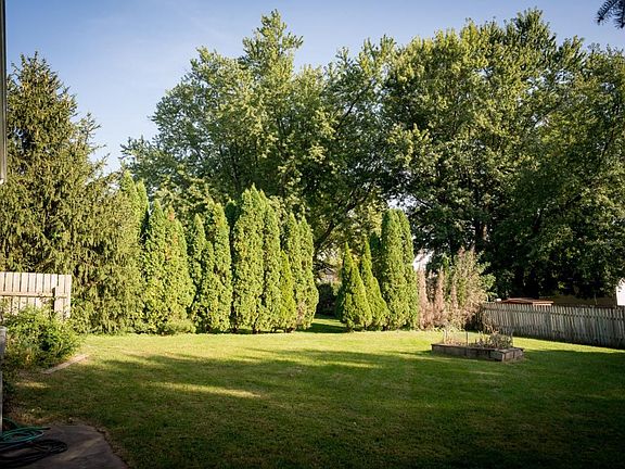 Plenty of privacy from the east and west with tall arborvita