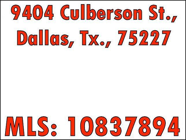 9404 Culberson - MLS: 10837894