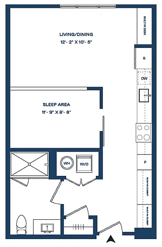 Floor plan Studio-S2 Smyth