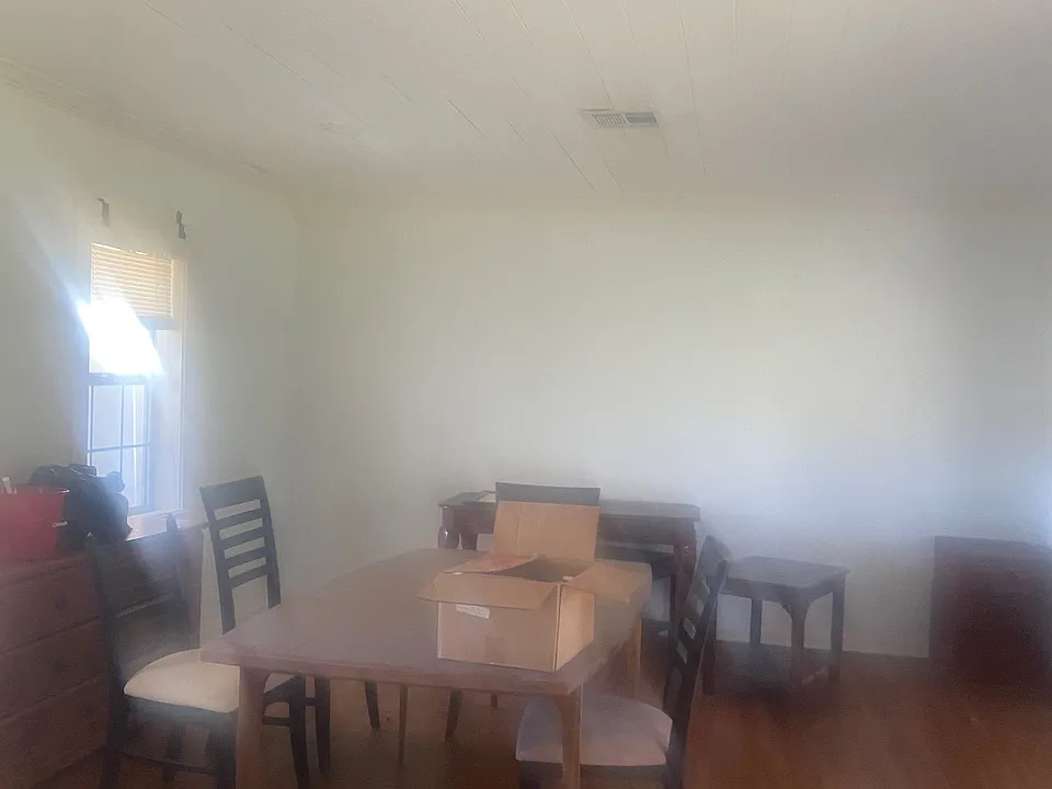 large living area and dining room