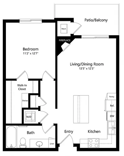 Floor plan Luna (Flat)