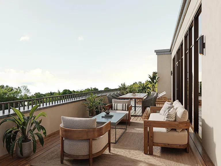 The Truette Apartment Balcony
