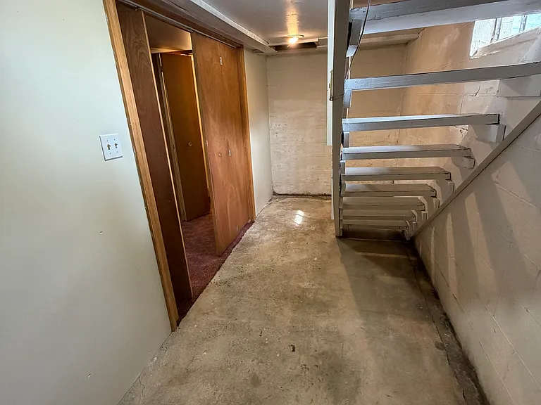 Basement "hallway."