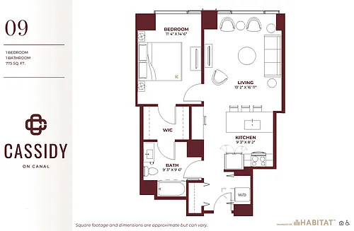 Floor plan One Bedroom 09
