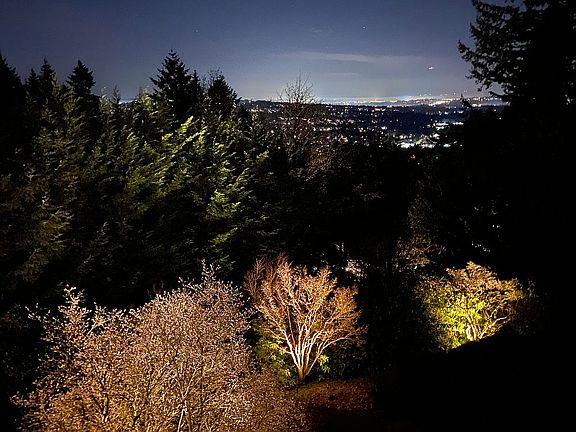 Valley and lightscape yard