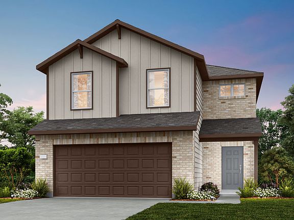 The Frio, a two-story home design with 2-car garage, showing home exterior LS103