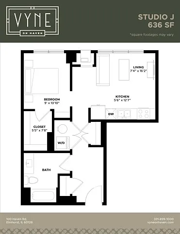 Floor plan STUDIO - J