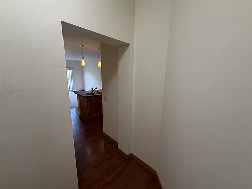 Floor plan One bedroom apartment attached garage