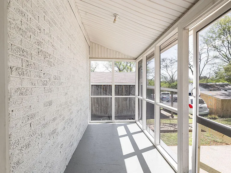 The screened in porch is ready to give you a bug free summer!