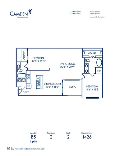 Floor plan B5 - Loft