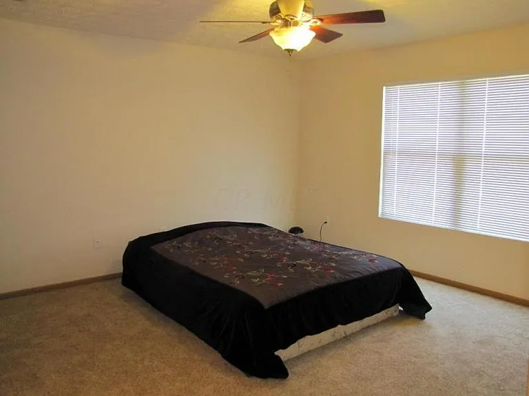 Spacious Master Bedroom with ceiling fan