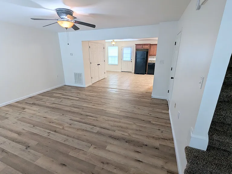 Living room view from front entry