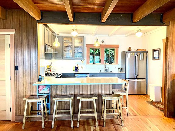 View of kitchen from living room