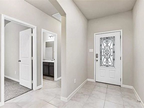 Beveled glass door/key pad