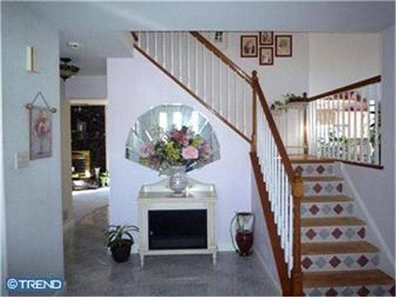Entrance hall and stairs to second floor.