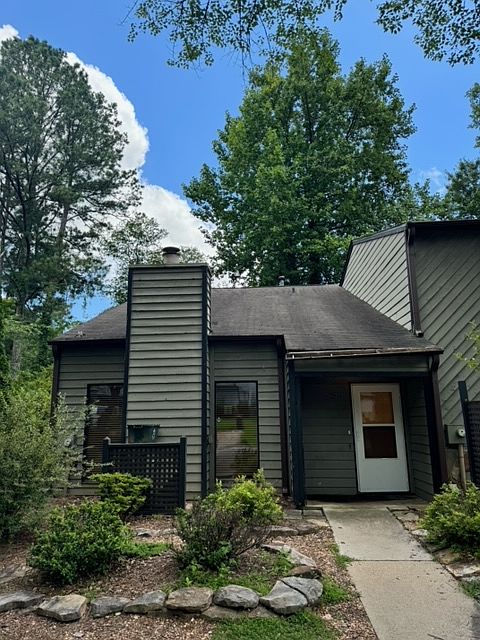 Front of apartment