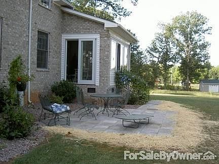 Back patio and sunroom
