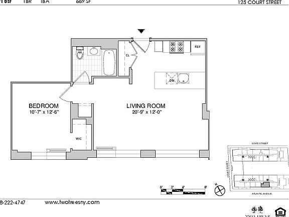 2nd image of 125 Court St APT 8SF