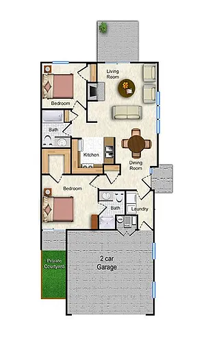 Floor plan The Sunridge Park Ridge Townhomes