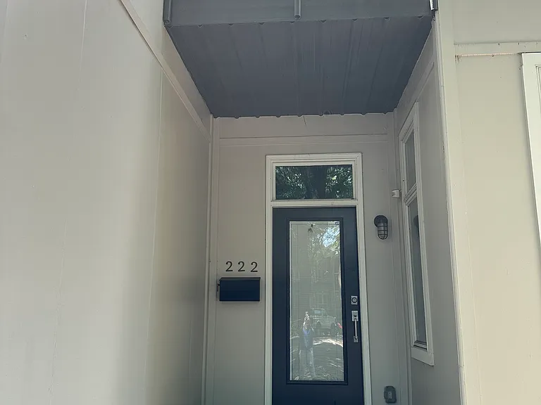 Front door and upstairs balcony
222 W 17th St