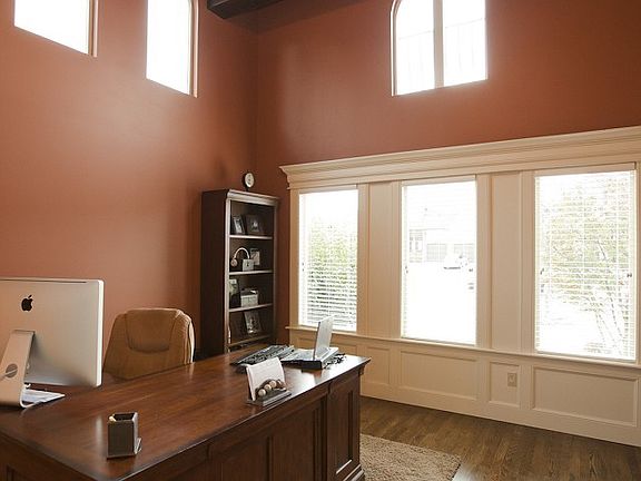 Large Office with Beamed Ceiling