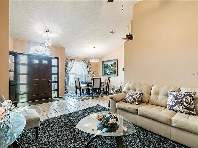 Entrance and formal living room and formal dinning