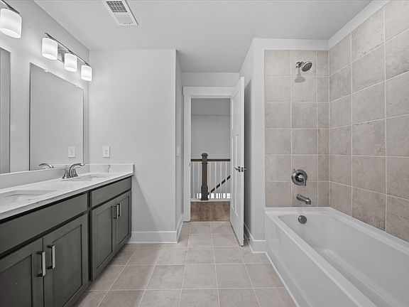 The Johnson floorplan modeled at Riverwood Farm.