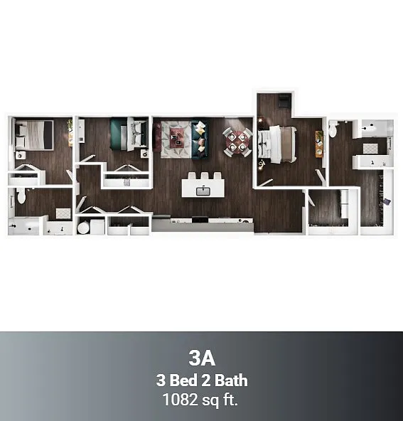 Floor plan Porchlight - 3A