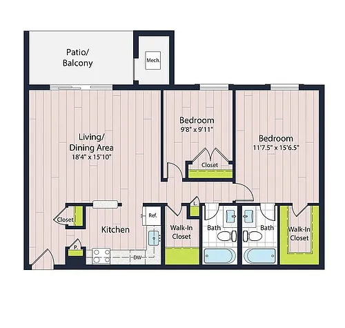 Floor plan B2-70