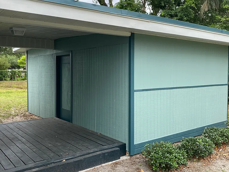 Enclosed tool shed/storage
