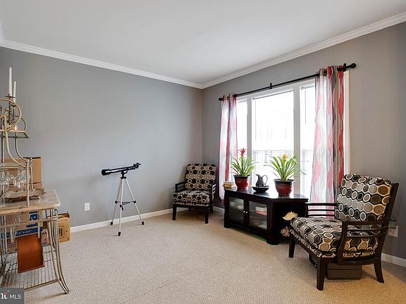 Living room with fresh paint