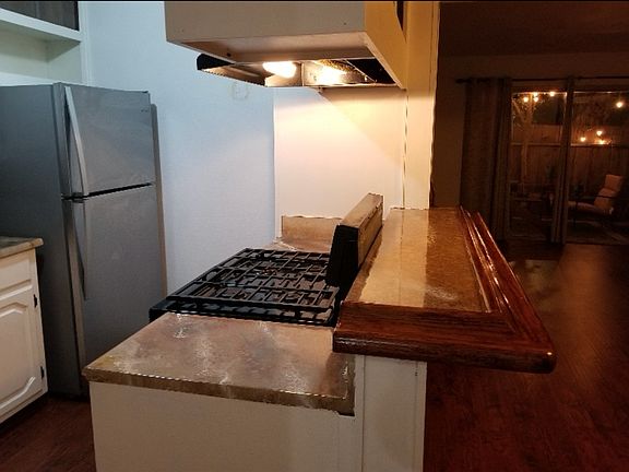 View of Kitchen and Partial Living Room Area