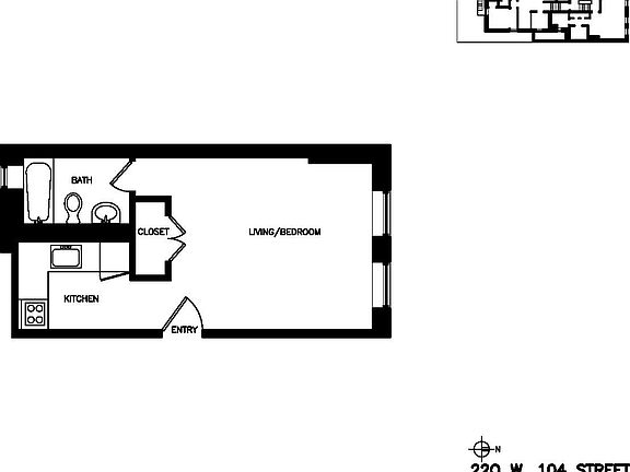 2nd image of 220 W 104th St APT 4W