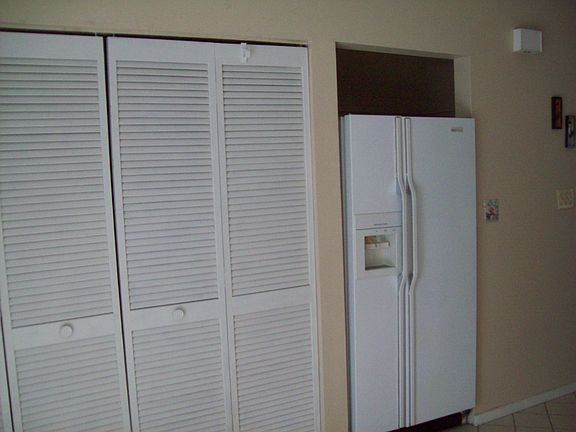 Pantry hidden in closet