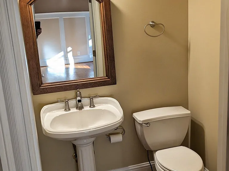 First floor half bathroom